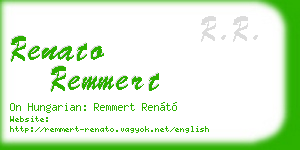 renato remmert business card