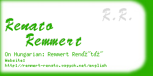 renato remmert business card